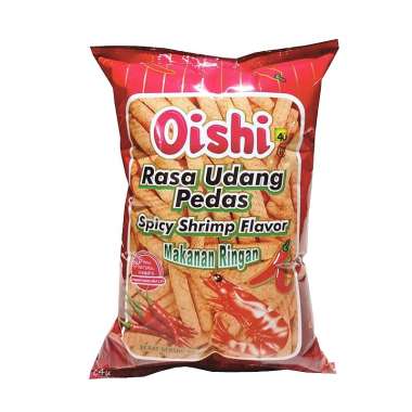 Oishi - Various Snack - 60 gr Kemasan BANTAL UDANG PEDAS