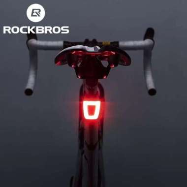 LAMPU BELAKANG SEPEDA HELM ROCKBROS TT30-WD ORIGINAL RECHARGEABLE