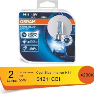 Osram Osram Lampu Mobil H11 Cool Blue Intense 12V 55W - 64211CBI - Blue