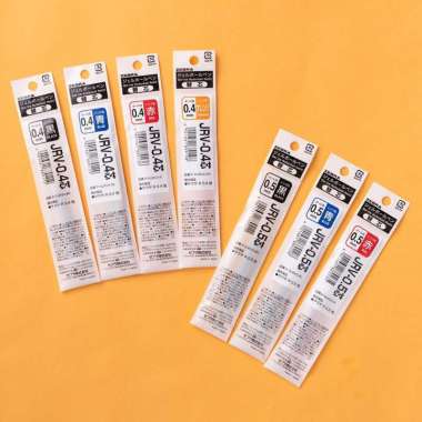 Zebra JRV-0.4 JRV-0.5 Refill Sarasa R Isi Ulang Gel Pen 0.4 mm Orange