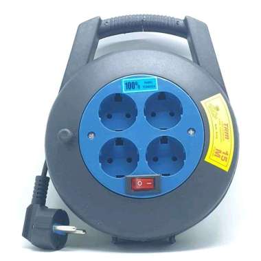 Kabel Box Gulung Roll 15m Full + Saklar Lampu Trm SK-915L