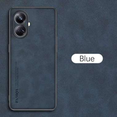 Casing Xiaomi REALME 10 4G Case REALME 10 4G Softcase Leather Elegant REALME 10 4G BIRU