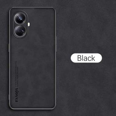 Casing Xiaomi REALME 10 4G Case REALME 10 4G Softcase Leather Elegant REALME 10 4G HITAM