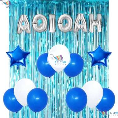 Paket Dekorasi Hiasan Balon Pesta AQIQAH BOY Anak Cowo Pria