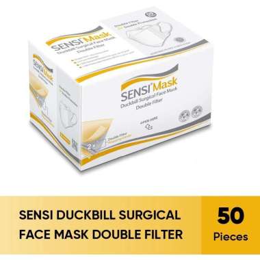 Sensi Masker Duckbill 4ply 3ply / Masker Muka 4 ply Double Filter Baru SENSI 1 BOX 50 Pcs Face Mask Duckbill 4ply