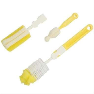 Dodo 3 in 1 Cleaning Brush / Sikat Botol Susu Set 3 in 1 Yellow