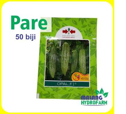 Benih Pare Opal F1 50 biji Cap Panah Merah dataran rendah unggul bibit bji sayur pahit paria hidropo