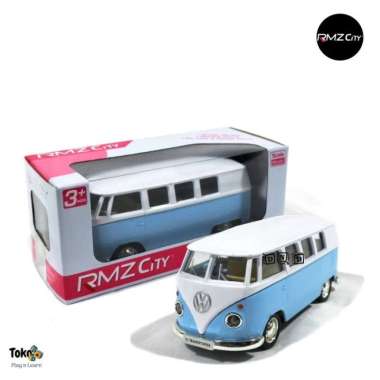 Mainan Anak Diecast Miniatur Metal Rmz Mobil Volkswagen Samba Vw Combi Multicolor