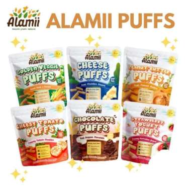 Alamii Puffs - Snack Bayi Puff Cemilan Bayi Makanan Anak 1+ Tahun Chocolate Puffs