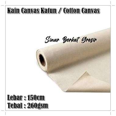 Kain Kanvas Katun / Cotton Canvas / Bahan Tas Kanvas / Kanvas Lukis Multicolor
