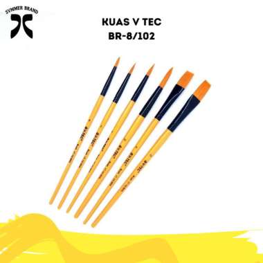Kuas Lukis Cat Sepatu V-Tec Acrylic Paint Waterbased Vtec Br-8 102 Multicolor