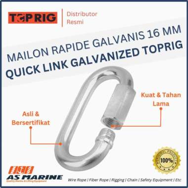 Quick Link Galvanized / Mailon Rapide Galvanis 16 mm TOPRIG