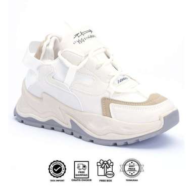 Svp LUXUS ALEARA SNEAKERS WANITA IMPORT WANITA FASHION - LX602 37 Beige