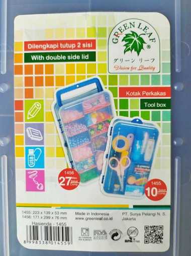Kotak Pancing Kotak Jahit Tool Box Green Leaf 1456