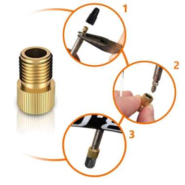 Adaptor Pentil Sepeda Presta ke Schrader Sambungan Konektor Pompa Ban