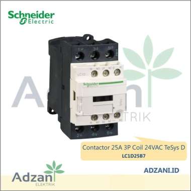 Contactor LC1D25B7 25A 11kW Schneider 24VAC Kontaktor 3 Pole