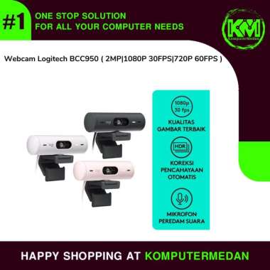 Webcam Logitech Brio 500 (4MP|1080P 30FPS|720P 60FPS ) White