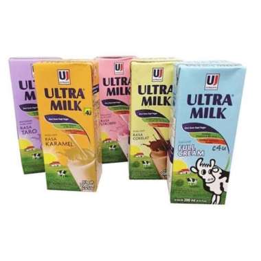 susu ultra milk 200ml Karamel