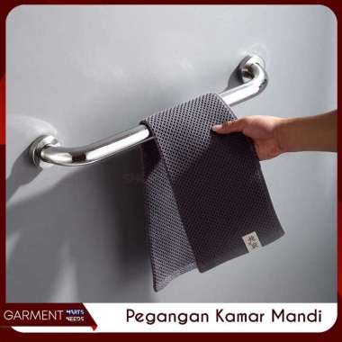 Handle Kamar Mandi Pegangan Pintu Kaca Tangga Bathtub Stainless Steel PACKING STANDAR 50 cm