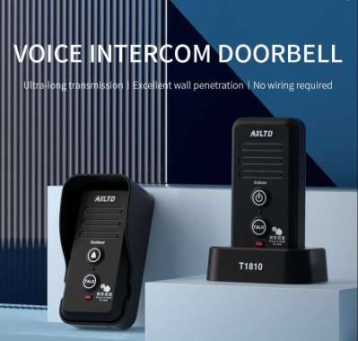 doorbell interkom WIRELESS Two-Way Audio Intercom Doorbell tanpa kabel - Bel Pintu Rumah Voice Inter