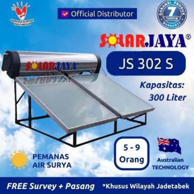 SOLARJAYA - JS302 S Pemanas Air Tenaga Surya / Solar Water Heater