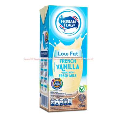 Promo Harga Frisian Flag Susu UHT Purefarm Low Fat French Vanilla 225 ml - Blibli