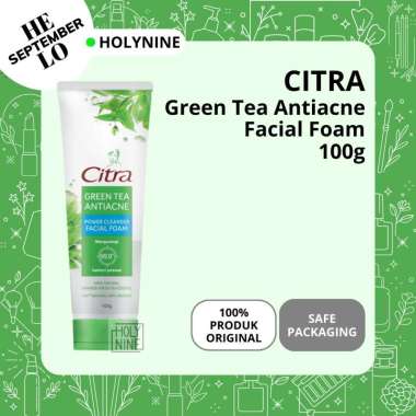 ❤HOLYNINE❤ Citra Green Tea Anti Acne Facial Foam 100 gr