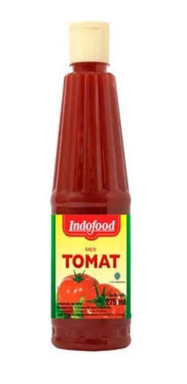 Saus Sambal Indofood Ekstra Pedas dan Tomat Botol 275mL Tomat 135mL