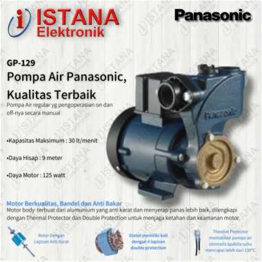 PANASONIC POMPA AIR SUMUR DANGKAL NON OTOMATIS GP-129