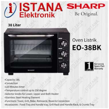 SHARP OVEN LISTRIK 38 LITER EO-38BK