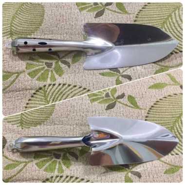 Skop Stainless Steel Wide Shovel Sekop Mini Taman Kebun Anti Karat utk Berkebun dll