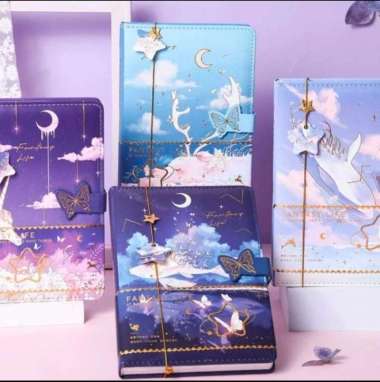 Buku Tulis Motif Fantasy Buku Catatan Harian Planner Jurnal Notebook UNICORN