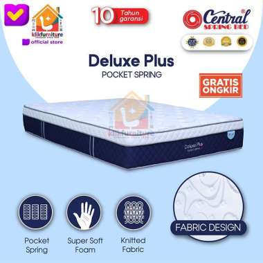 (kasur saja) DELUXE PLUS POCKET Spring Central Springbed 180 x 200
