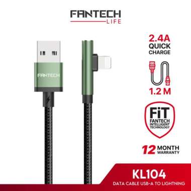 FANTECH KL104 Kabel Data Iphone USB Lightning 120CM 2.4A Fast Charge Garansi Resmi