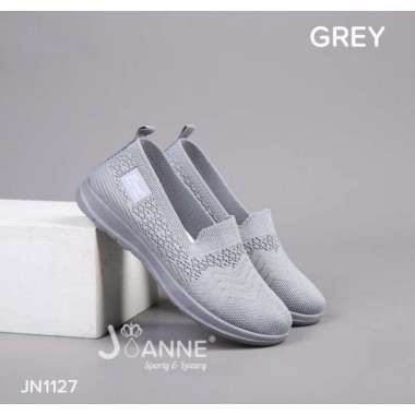 SPV Flyknit Flat shoes Sepatu Wanita Import JN1127 39 GREY