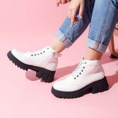 MIVASO ELIRA Darcy White - Sepatu Boots Wanita 41 White
