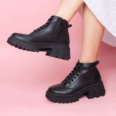MIVASO ELIRA Darcy Black - Sepatu Boots Wanita 41