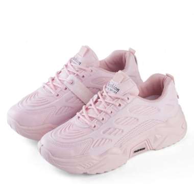 MIVASO Style Elle Sepatu Wanita Sneakers Olahraga 39 Pink
