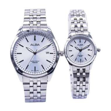 JAM TANGAN COUPLE ORIGINAL ALBA AG8H17 AG8H17X1 and ALBA AT3A09 AT3A09X1 JAM TANGAN ALBA ORIGINAL JA