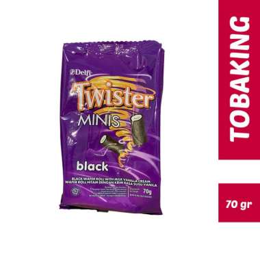 Twister Minis Wafer Roll Mini Choco Black Vanilla 70gr Black Vanilla