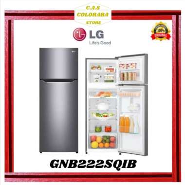 Kulkas 2 Pintu LG GN-B222SQIB - Kapasitas Besar dengan Smart Inverter Compressor