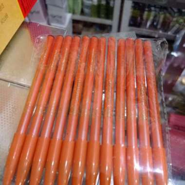 Pensil alis juss mist / eye brow just miss hitam coklat Hitam / tempat oren