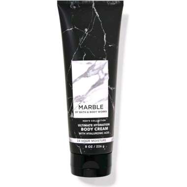 BATH & BODY WORKS BBW MEN'S COLLECTION MARBLE ULTIMATE HYDRATION ULTRA SHEA BODY CREAM 226 G PELEMBA