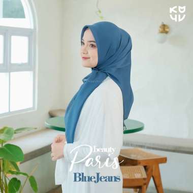 KOYU HIJAB segiempat plain BEAUTY PARIS part 2 BLUE JEANS