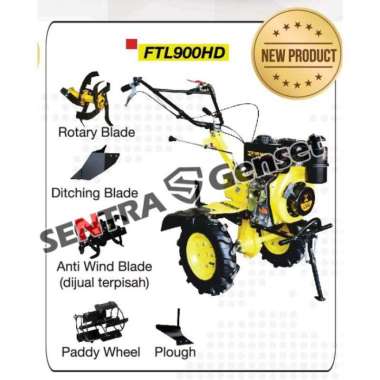 TRAKTOR FIRMAN DIESEL. MESIN BAJAK SAWAH FTL 900 HD