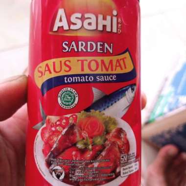 Asahi Sarden Saus Pedas & Tomat isi 155ml/kaleng saus tomat