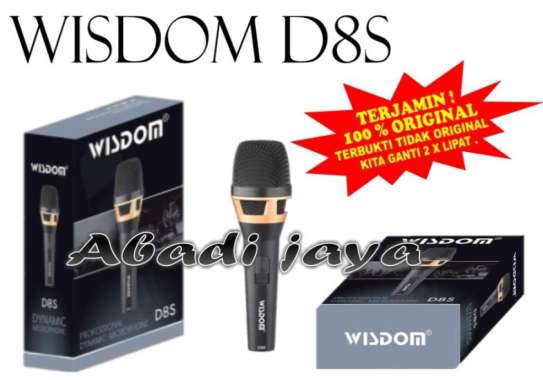 MIC KABEL WISDOM D8S ORYGINAL KUALITAS SUARA TERBAIK ORIGINAL