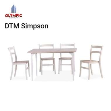 Meja Makan Olympic kursi 4 DTM Simpsons Multicolor
