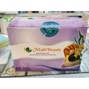 1 BOX utuh Sabun Multi Beauty Soap 1 box Isi 5pcs ( 100% ORI )
