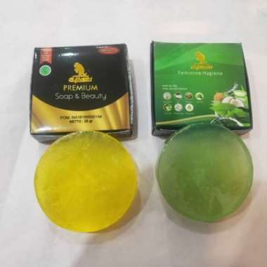 Sabun ganesh premium soap & beauty sabun warna kuning , sabun kesed untuk kewanitaan ( hijau ) sabun